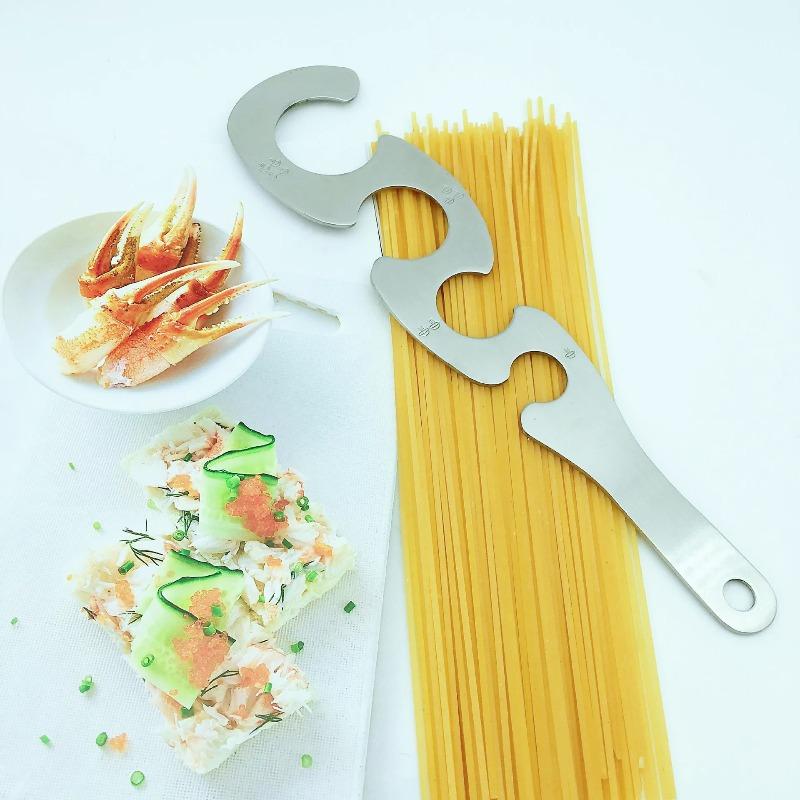 Spaghetti Measuring Tool 4 Hole Spaghetti Measuring Measurer Kitchen Gadgets Pasta Ruler for Home Kitchen Cooking Tools