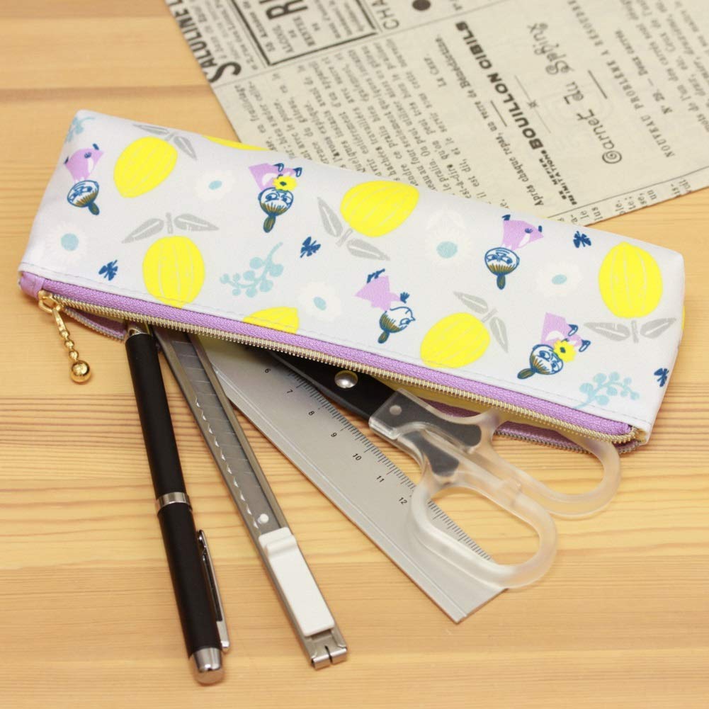 Gakken Staful Moomin Pencil Case Pouch Gray H13054