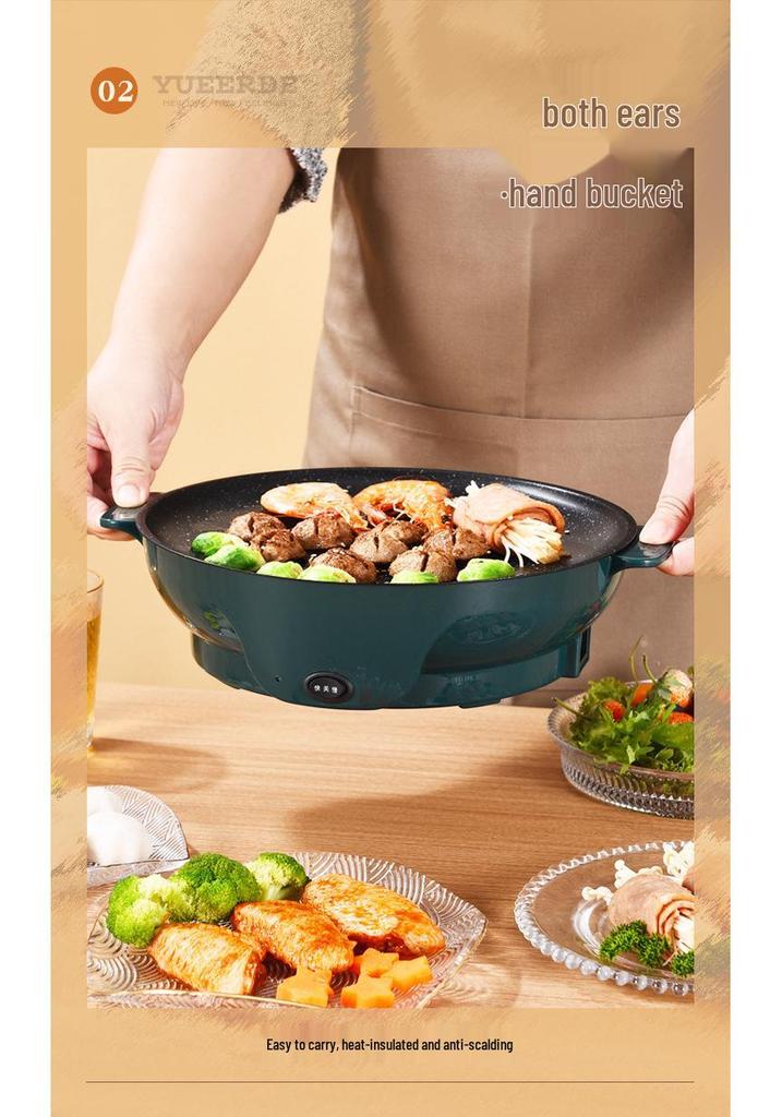 Multifunctional Non-Stick Household Electric Grill and Griddle