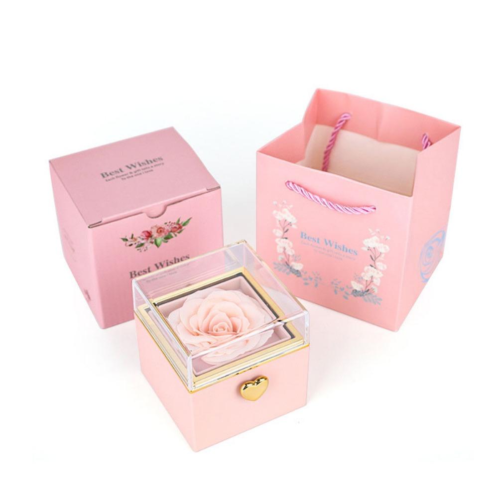 Ring Display Proposal Ring Boxes Eternal Rose Jewelry Display Rack Mother's Day