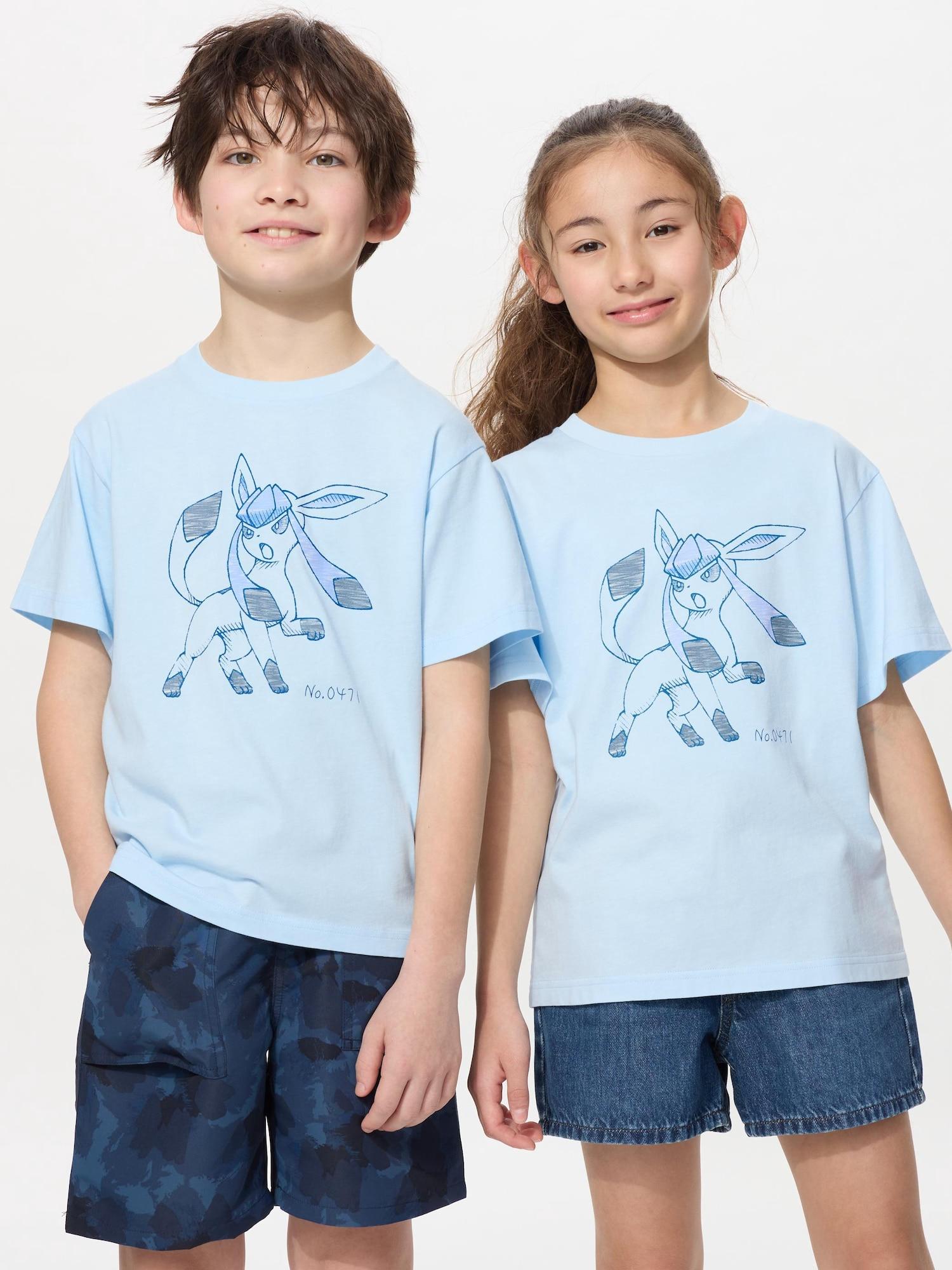 

Uniqlo Детская футболка с графикой Покемон UT с коротким рукавом D 61 BLUE/KIDS 100