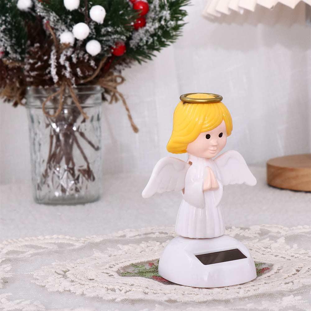 Powered Action Figure Solar Swinging Angel Dancing Flip Dolls Bobble Head Doll Shaking Head Dolls