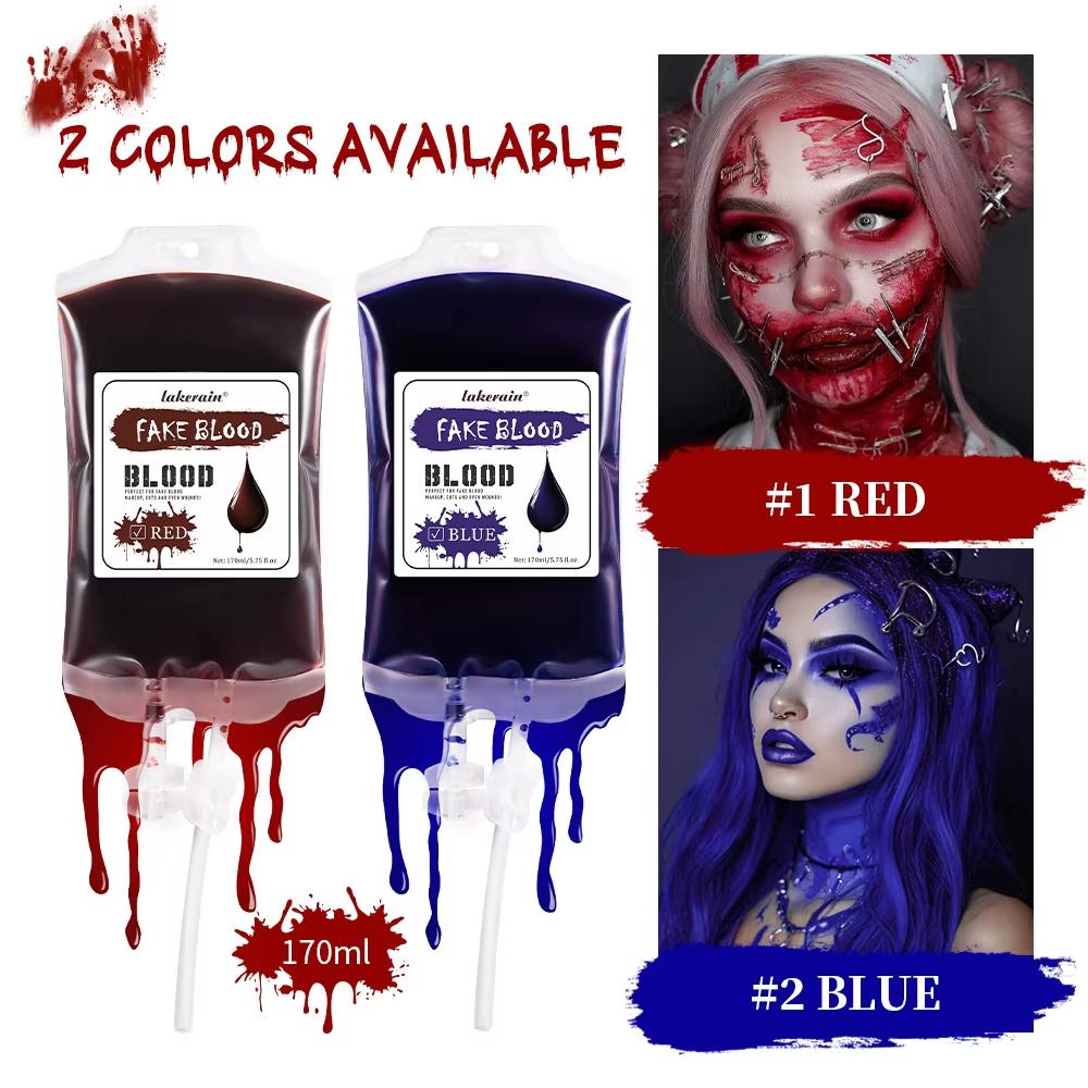 Halloween Fake Blood Makeup Coagulated Realistic Washable SFX for Zombie Monster Mouth Clothes Body Paint Halloween Cosmetics