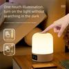 Dimming Bedroom Bedside Lamp 3 Color Sleeping Lamp Bedside Table Clock LED Table Lamp  Bedroom