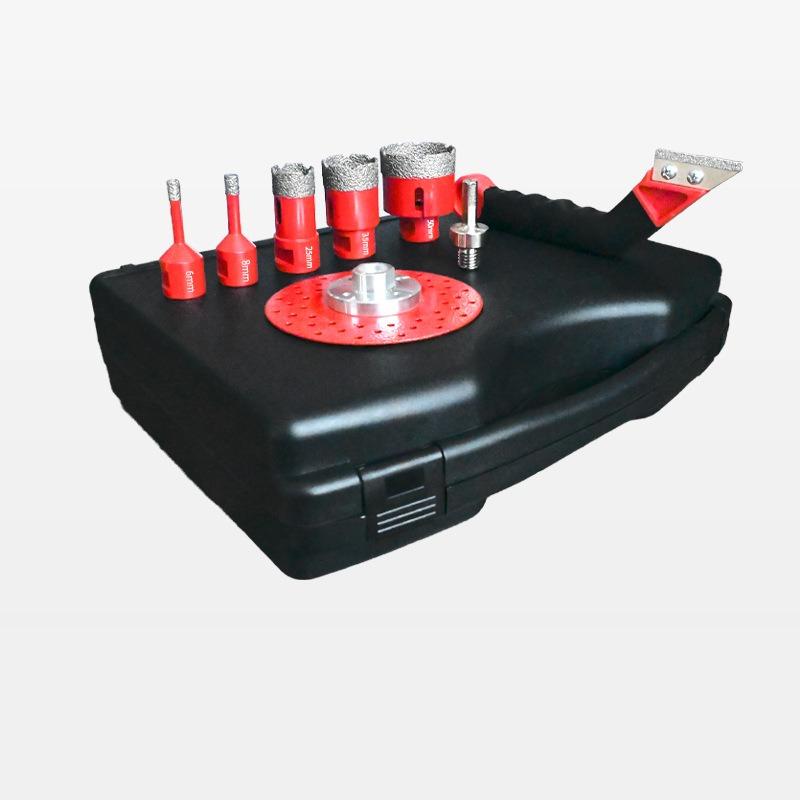 8Pcs Brazed Diamond Core Drill Bits Cutting Grinding Disc Set for Marble Stone Tile