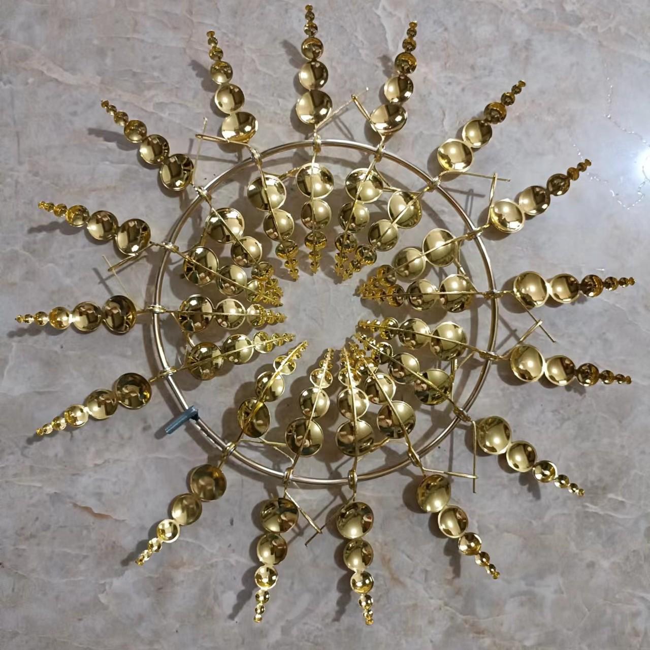 

Геометрическая кованая железная ветряная мельница, садовое украшение, колокольчик 30x96.5cm