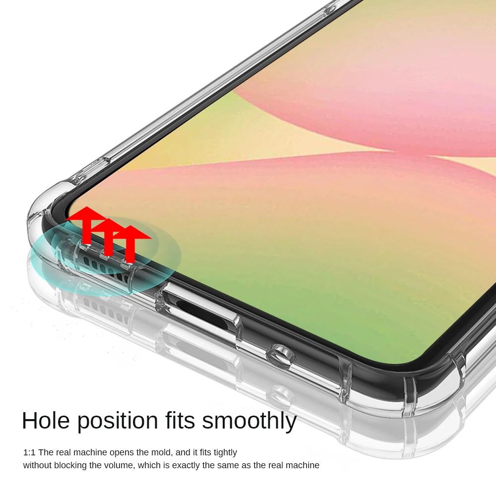 Clear Crystal Silicon Soft Cover for Samsung Galaxy A56 A36 A26 A16 A06 A55 A35 A25 A15 A05 A54 Four Corner Anti Drop Soft Shell