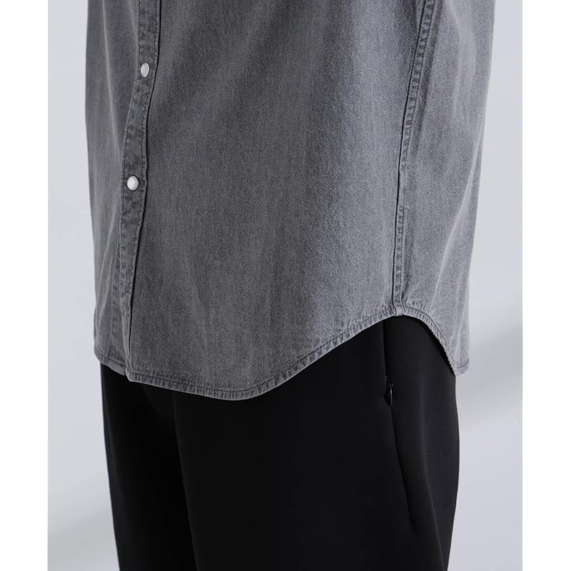 [Nano Universe] MC” TIMELESS WARDROBE denim shirt men's M 111 L.Blue 668-5120222