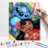 Disney Oil Painting Lilo and Stitch Characters Art Handmade Diy Painting Home Decoration Gift