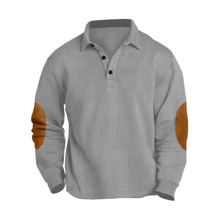 New Versatile Daily Business Spring And Autumn Men'S Men'S Standing Collar Long Sleeved Casual Outdoor Hoodie Jacquard Knitted Sweater