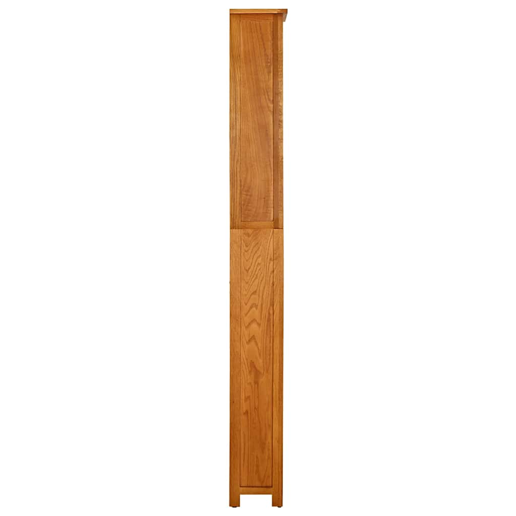 Vidaxl 7-Poziomowy Regał Na Książki, 60X22X200 Cm, Lite Drewno Dębowe