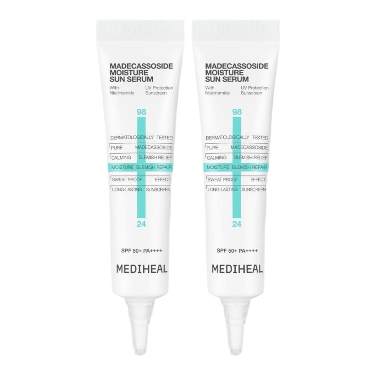 Mediheal Madecassoside Moisture Sun Serum Miniature 15ml Duo Pack SPF50+ PA++++ (15ml x 2ea)