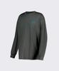 Leijibi [Set] Dry-Cooling Oversized Long-Sleeve Rash Guard + Swimsuit Shorts Set M Dark Gray