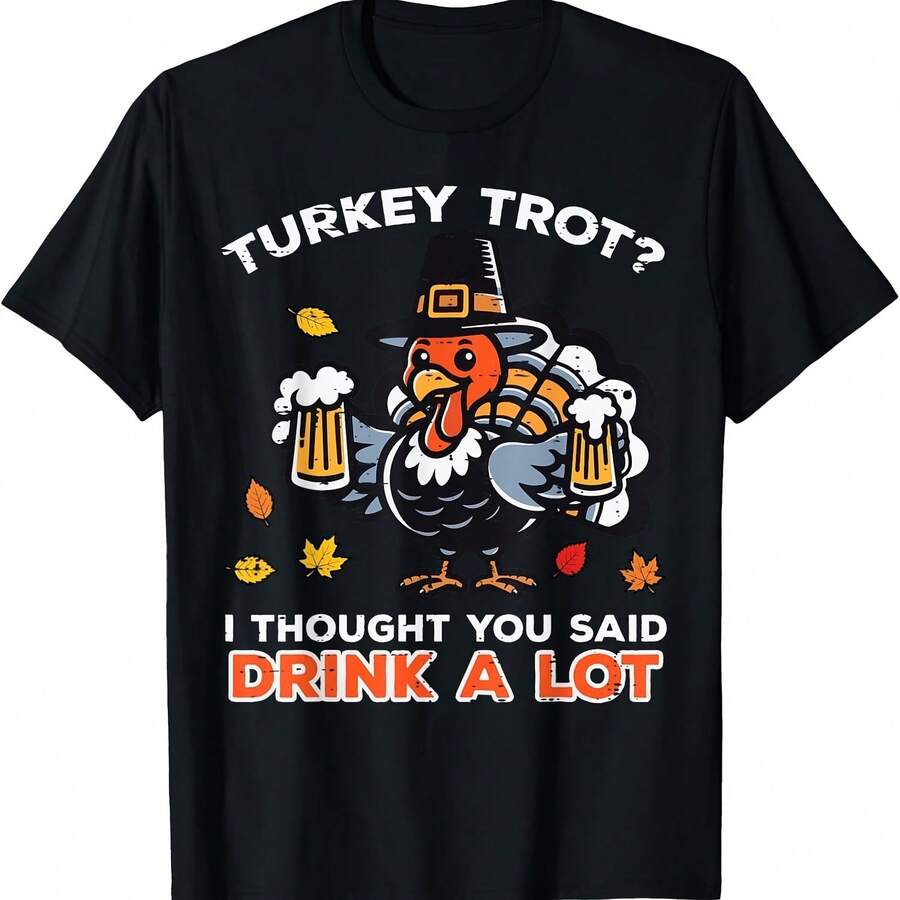 Fall Dad Uni TShirt for Thanksgiving Turkey Trot S