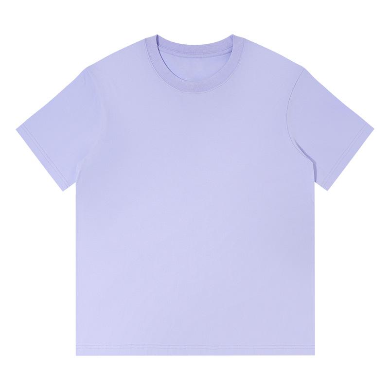 230G Cotton Heavy Short-Sleeved Men's T-shirt Casual Loose-Fitting T-shirt Wholesale Solid Color Spring and Summer Men's Clothes
