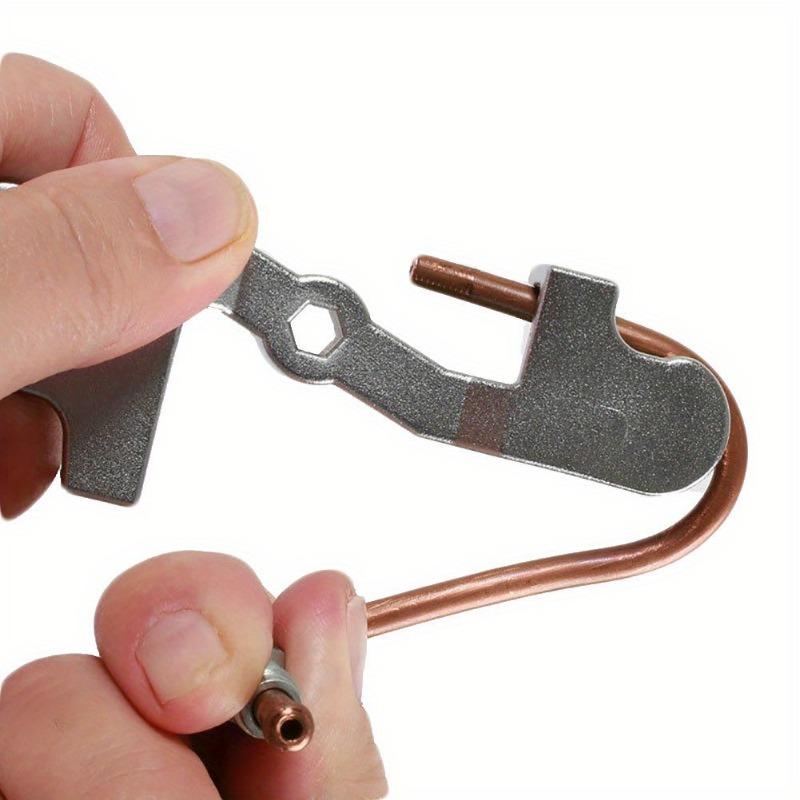 Auto Car Vehicle Metal 5mm Brake Pipe Bender Handy Tool with 2 Bending Options Hand-held Disassembly Tools