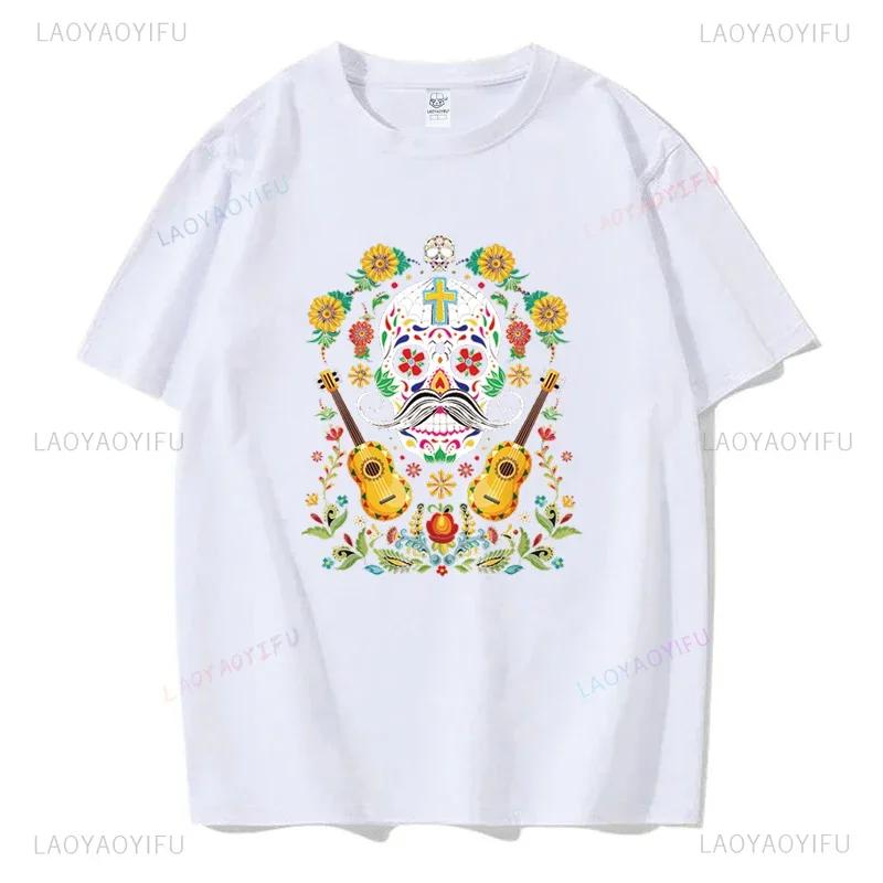 Mexický Den mrtvých ''DÍA DE LOS MUERTOS'' Tištěné tričko Pánské grafické tričko Ležérní pohodlná trička na léto Dámské oblečení