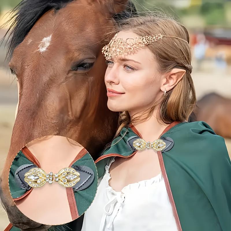 1PC Rhinestone Brooch for Cheongsam Fashion Rhinestone Collar Pin Elegant Modesty Clip Qipao Dress Clasp