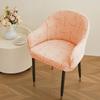 Semi-circular Elastic Office Dining Chair Cover Modern Simple Dustproof Non-slip Office Dining Chair Seat Cover