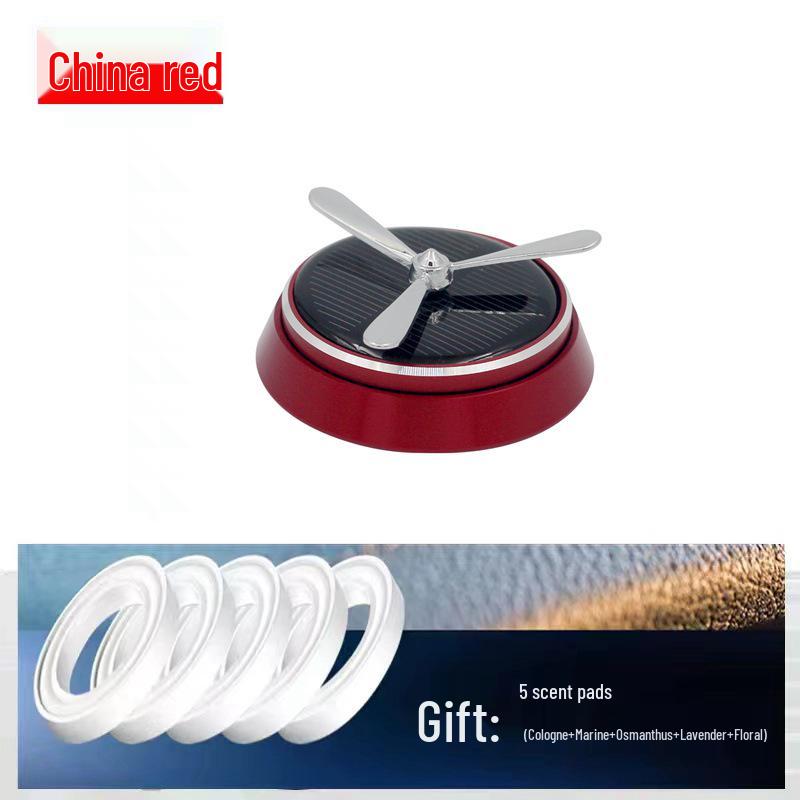 Intelligent Rotating Solar Car Aroma Ornamen: Long-lasting Deodorizing Alloy