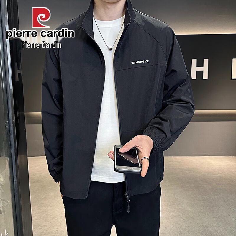 Pierre Cardin Men s Ice Silk Stand-Up Collar Jacket 2XL