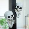 Unique Gothic Bone Skeleton Art Sculpture Premium Resin Construction For Lawn Yard Decoration
