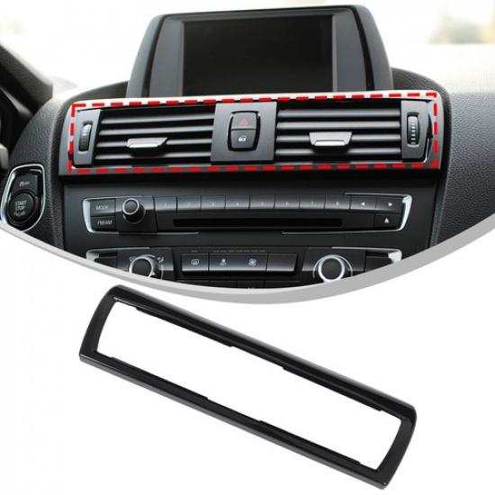 Glossy Piano Black Center Air Vent Trim For BMW 1/2 Series F21 F22 F23 2012-18