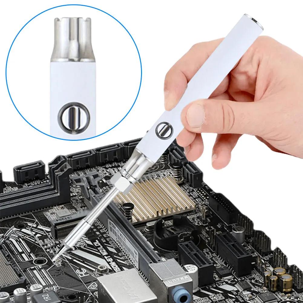 510 Mini Soldering Iron Pen USB Charging 350/650/1100mAh Adjustable Voltage&Portable Design for DIY Electronics Welding Repair