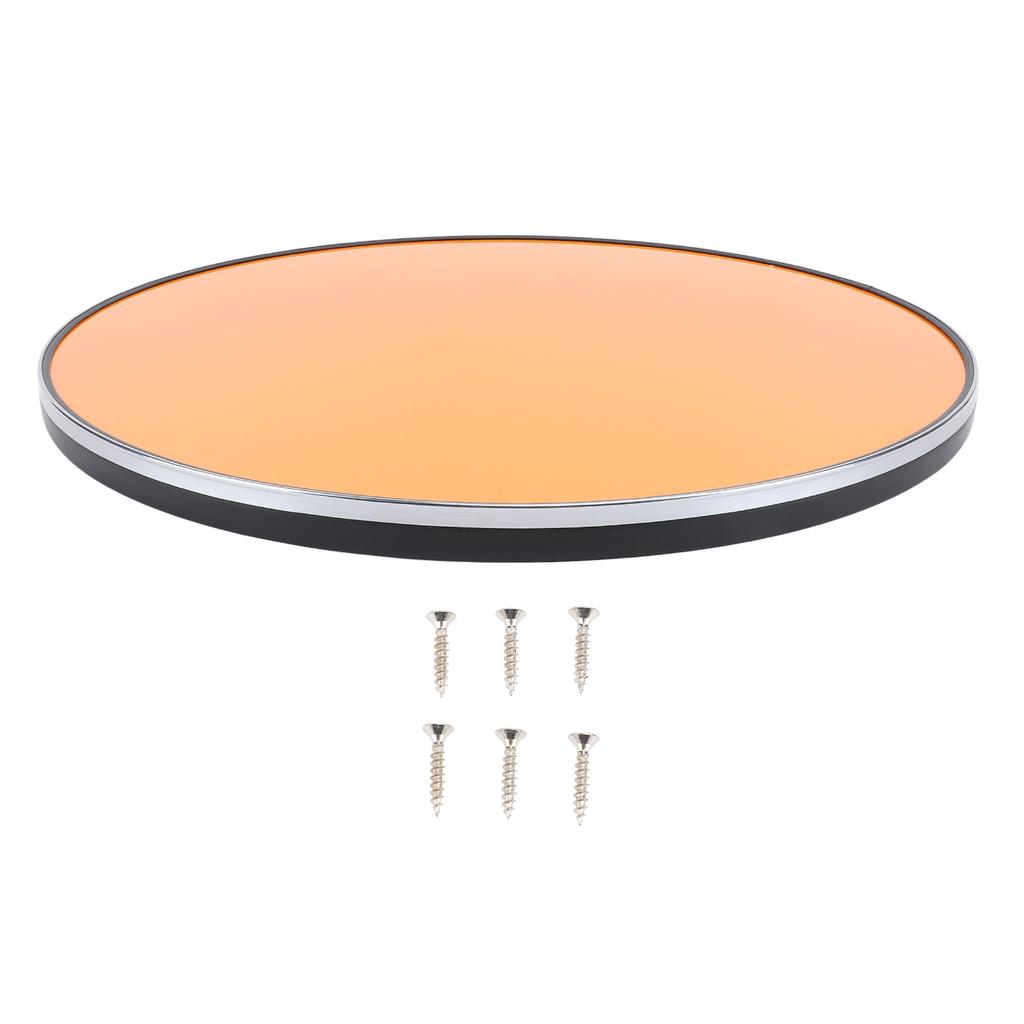 450mm RV Table Top Round Wooden Orange High Gloss Marine Tabletop for RV Yacht Truck Deck Patio