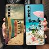 Summer Beach Case For Realme C67 C63 C55 C53 C35 C25 C21 GT 2 3 5 6 10 11 12 13 Pro Plus 5G Soft TPU Phone Cover Fundas Capa Bag