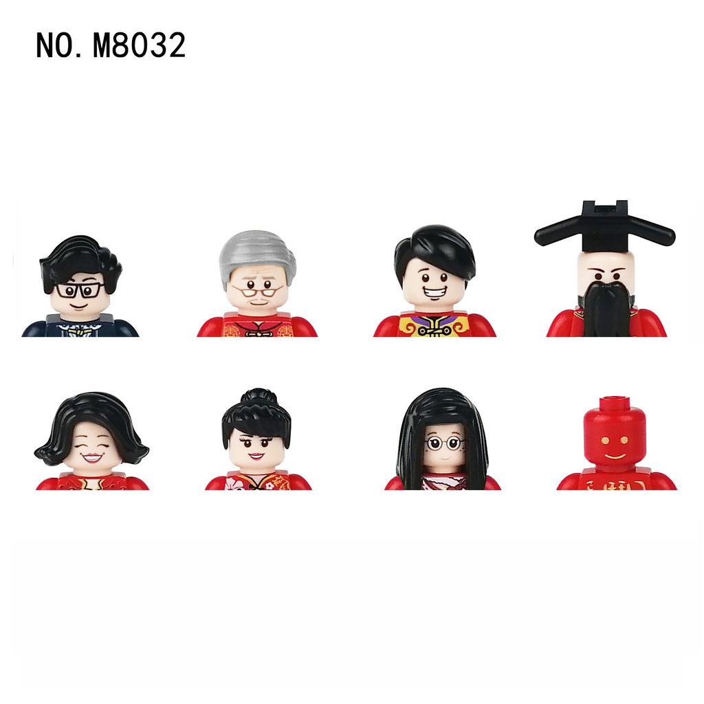 Non-Toxic City Characters Action Figures Building Blocks Policeman Teacher Fireman Occupation Mini Figurine Dolls Bricks Set Children Toys