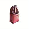 1PC Double Layer Glasses Case Soft Leather Zipper Sunglasses Pouch Waterproof Drawstring Eyeglasses Storage Bag Eyewear Case