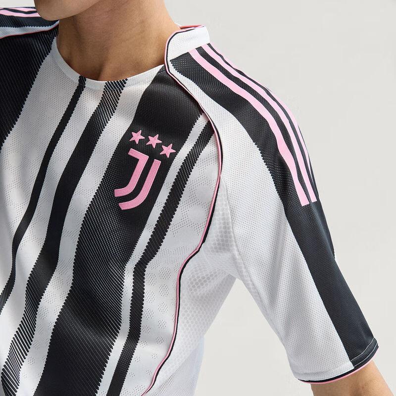 Adidas X Juventus Collaboration 25-26 Home Player Edition Comfortable Fitted Short Sleeve Football Shirt Men Tops Black White JJ4314