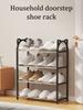 Creative Simple Plastic Assembly Shoe Rack Cartoon Multi-Layer Assembly Home Shoe Rack Dormitory Stainless Steel Storage Rack