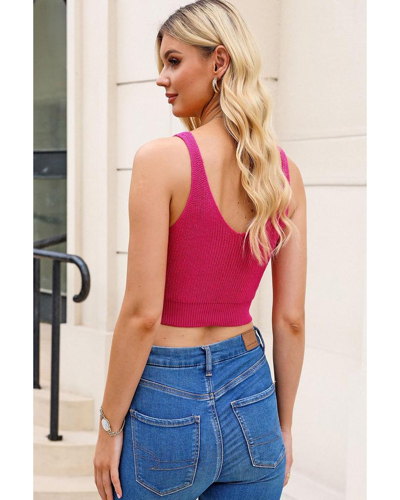 Azura Exchange Cropped Knit Vest