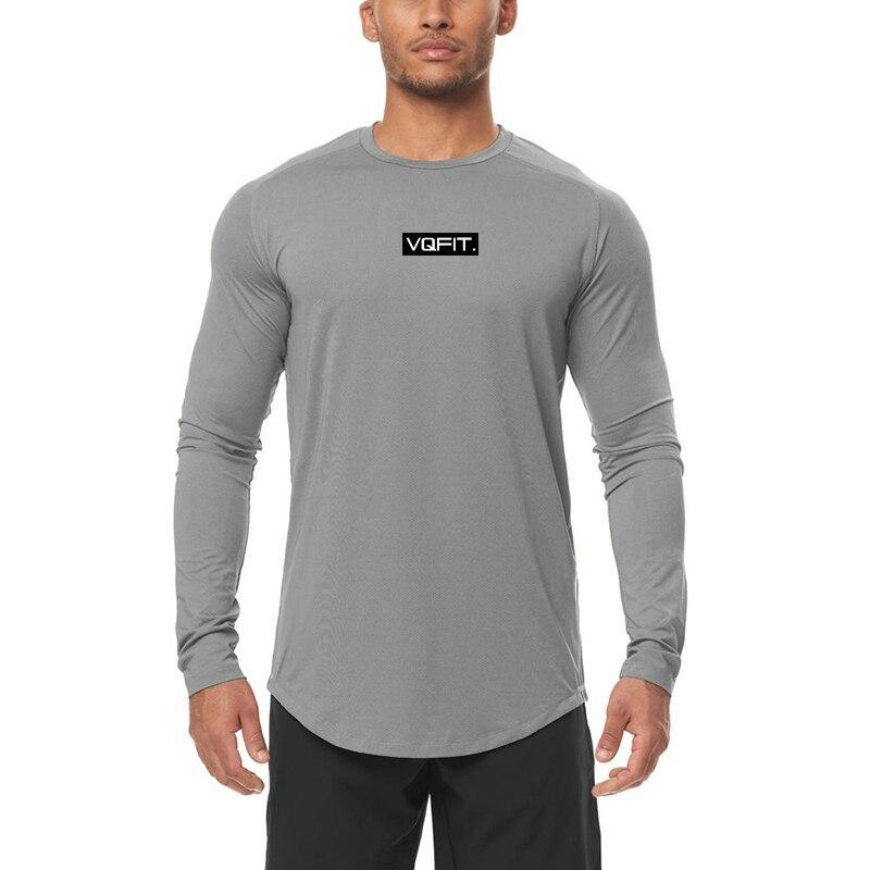 Do The Work  Autumn Compression Mens Fitness Tight Training Jogging Gym Sports Quick-drying O-neck Printed Long Sleeve T-shirt
