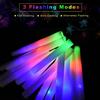 30Pcs Foam Glow Sticks with 3 Modes Colorful Led Flashing Glow Stick Glow in The Dark Party Supplies for Wedding Raves Concert
