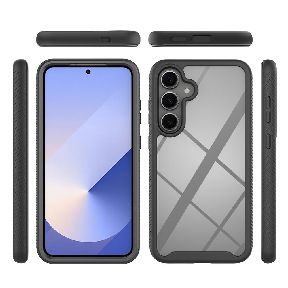 For Samsung Galaxy S26+ Clear Case PC + TPU Phone Back Cover with PET Screen Film