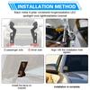 2pcs Hood Hinge Ditch Light Mount Brackets Light Fog Driving Lamp Pods Holder for Toyota 4Runner 2003-2009 For Tundra 2014+