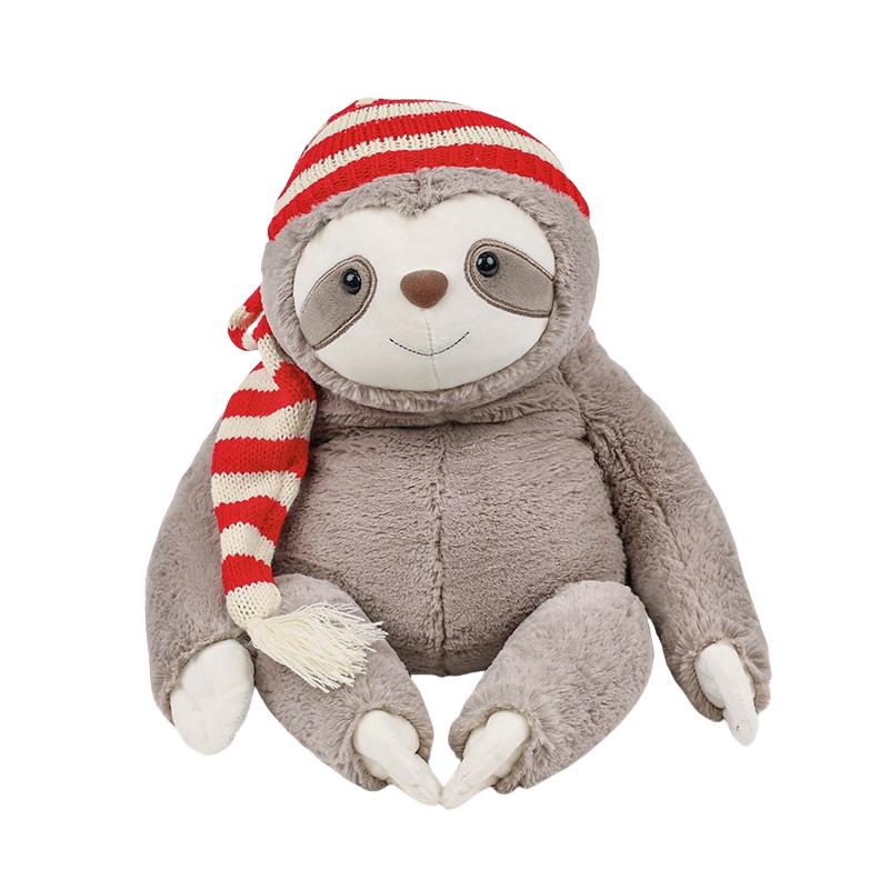 Cute Sloth Plush Toys Soft Animal Stuffed Plush sloth With Hat DollsToy Birthday Xmas Gift toy 22cm