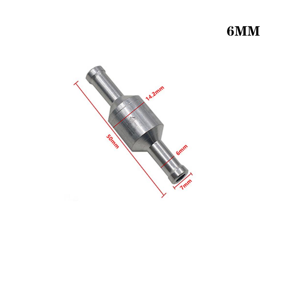 1pcs 6/8/10/12mm Aluminium Alloy One Way Fuel Non Return Check Valve Petrol Diesel for Car Automobile Helicopter Ship Motorcycle