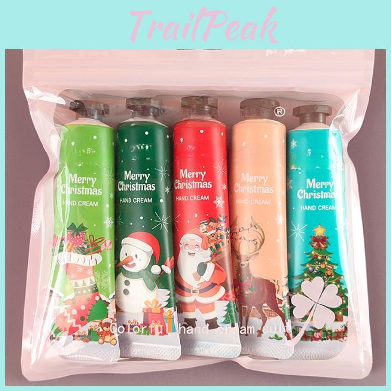 Gift Cream Christmas 5pcsbox Ice Hand Cream Set 30g Fruit Fragrance Moisturizing Hydration