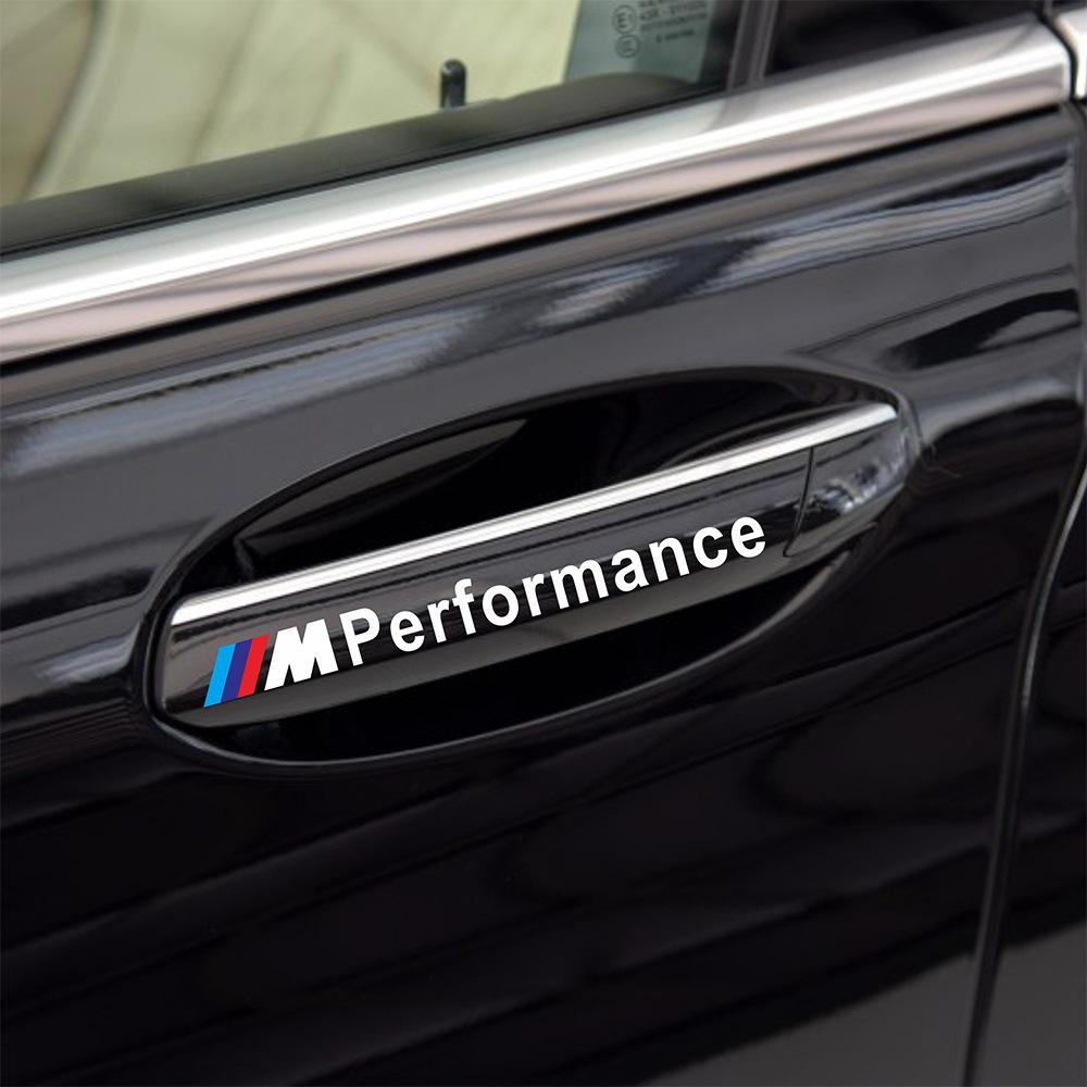 4pcs Car Door Handle Transparent 3D Stickers For BMW M M3 M4 M5 E39 E60 E90 E46 E36 X1 X5 X3 X7 X6 F10 F20 F30 G20 G30 Performance
