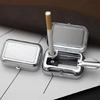 Travel Ashtray Aluminiums Alloys Storage Tray Pocket Ashtray with Cigarette Snuffer