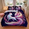 3pcs The Beautiful Nine Tailed Fox Print Cover Set Ultra Soft, Breathable, and Comfortable Bedding with Stylish Design for Bedroom and Guest Room
