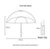 Anti-UV Folding Parasol: Fresh Black Glue Umbrella for Sun and Rain