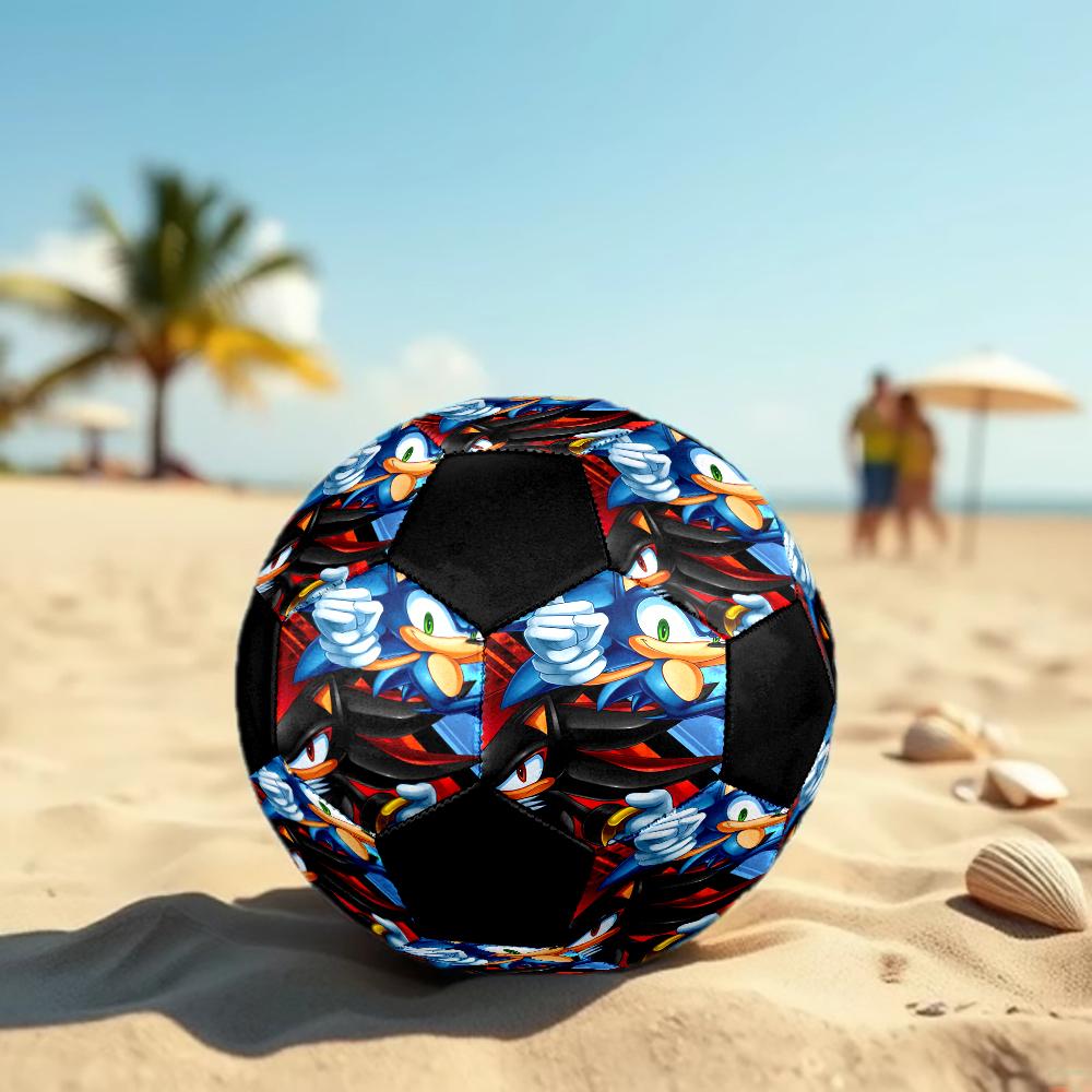 Sonic Theme Size 5 Soccer Ball, Suitable for Both Indoor and Outdoor Matches, a Gift Suitable for Everyone.