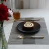 WTEMPO 4PCS 45*30CM Modern Simple Western Food Placemats PVC Dining Table Mats Hotel Dining Table Insulation Pads for Festivals Halloween Christmas