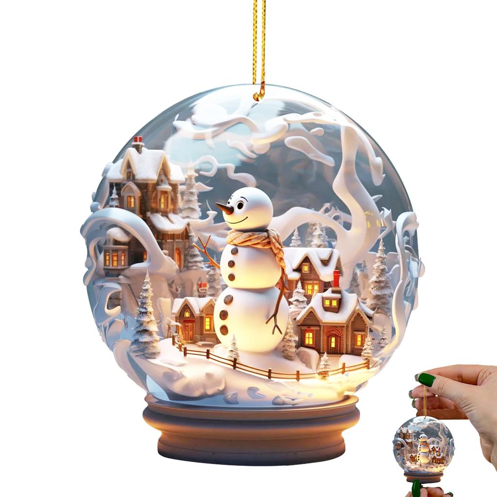 Mini Weihnachtsglaskugel-Ornamente Lichtbrechung Elegante Heimdekoration Geeignet für Freundinnen Liebhaber Geschenke
