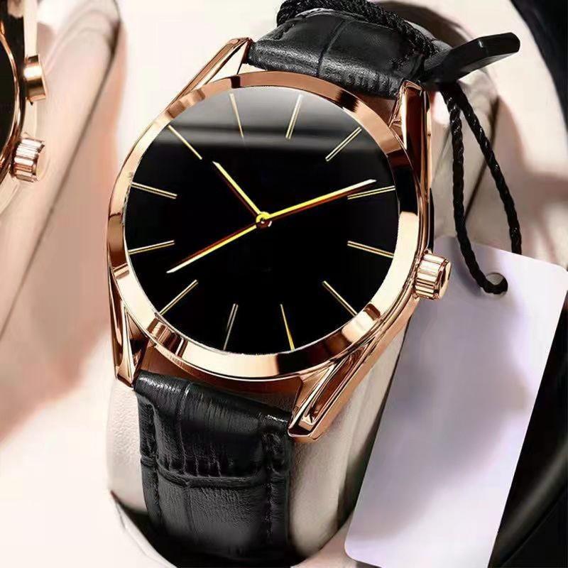 Mens Sports Quartz Watch With Waterproof 100m And Genuine Leather Strap For Active Lifestyle